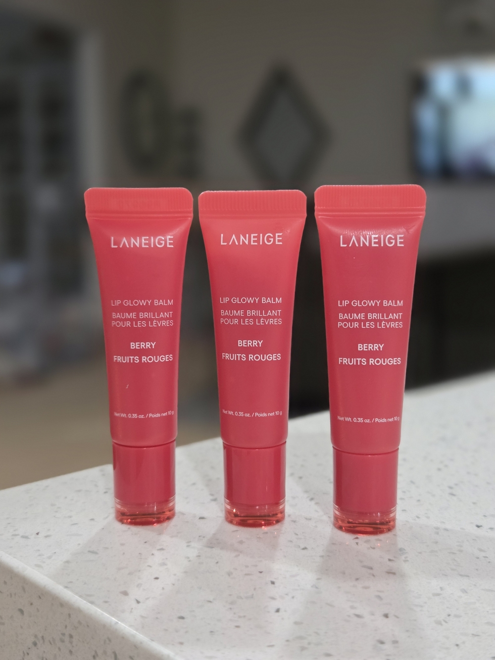 LANEIGE Lip Glowy Balm - Berry (Red)x3